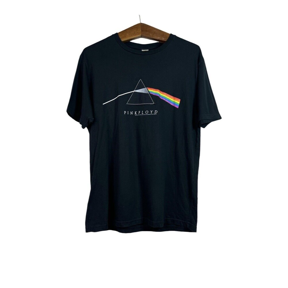 Pink Floyd Y2K Mens T Shirt Size L Black 2005 Dark Side of the Moon